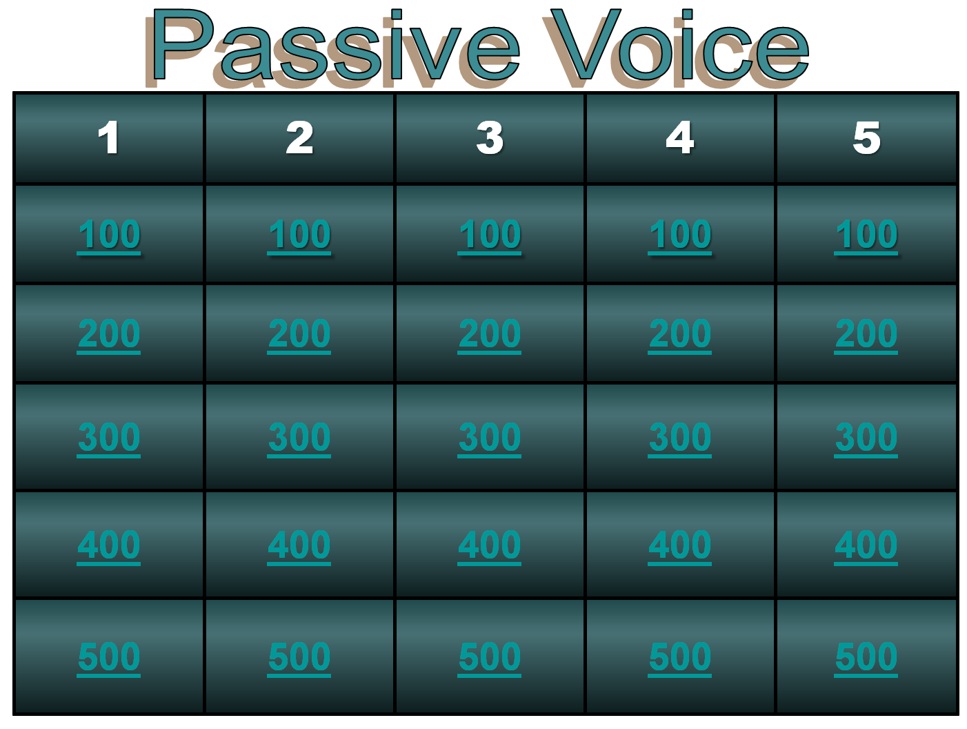 Игра Passive Voice